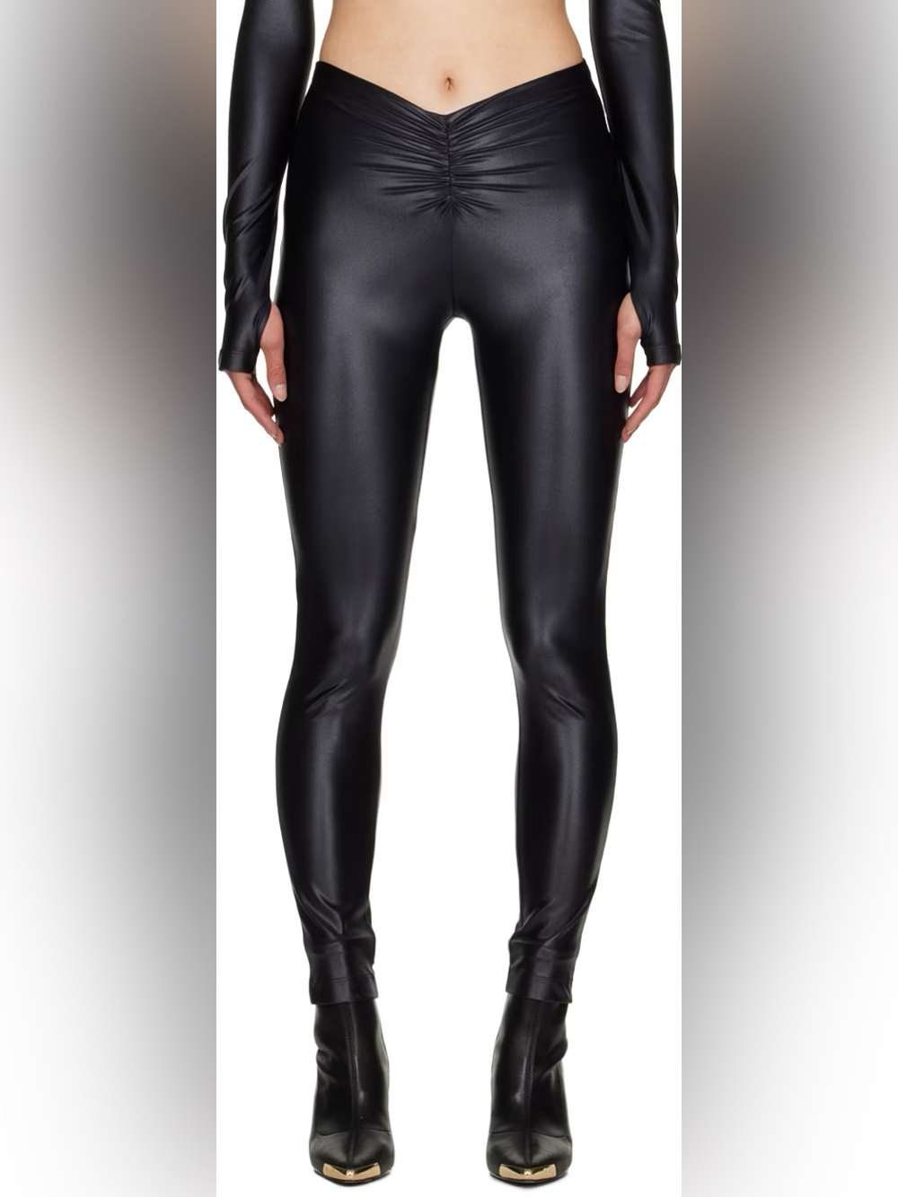 Versace Jeans  Black leggings size L (42)